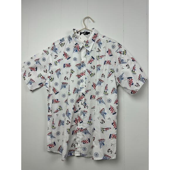 Men's Jogal Nautical Shirt, Size L - Picture 1 of 6
